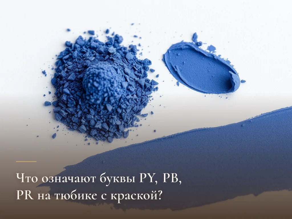 Пигмент крупным планом: сухой порошок охры рядом со следом краски